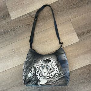 Anushka Multi Pocket Hobo African Leopard Handbag
